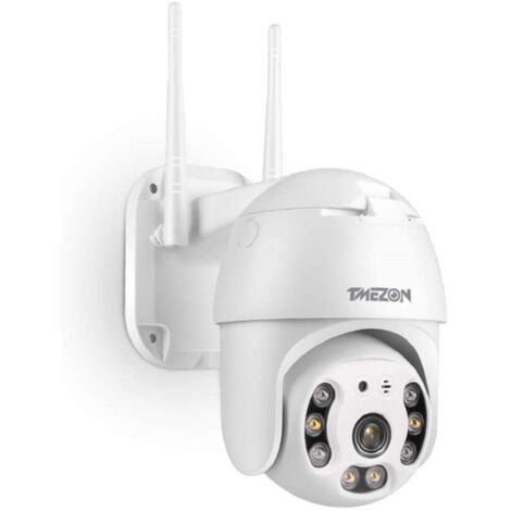 TrAdE Shop Traesio - Telecamera Wifi Dome Ptz Ip Camera Sorveglianza 1080p 2mp Audio Bidirezionale -