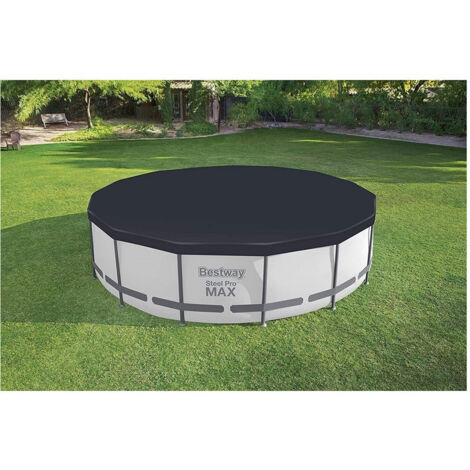 TrAdE Shop Traesio - Telo Di Copertura Per Piscina Fuori Terra Da 457 Cm Con Fori Di Drenaggio 58038 -