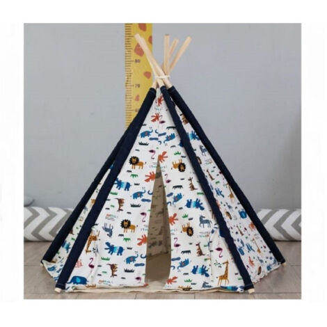 TrAdE Shop Traesio - Tenda Per Animali Domestici Cani Gatti Lavabile Cuccia In Tela Cotone 50x50x70cm -