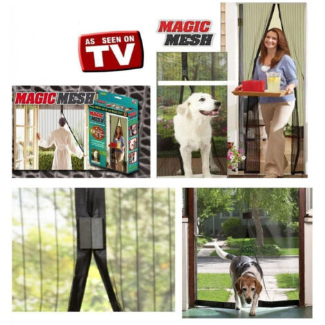 TrAdE Shop Traesio - Tenda Zanzariera Magnetica Con Magnete Insetti Mosche Zanzare Casa 2 X 1 Mt -