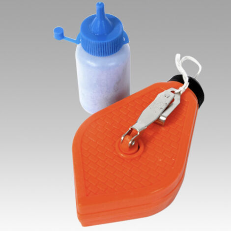TrAdE Shop Traesio - Traccia Linee Tracciarighe Con Polvere Colorata Lenza Per Marcature Cartongesso -