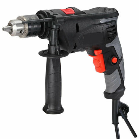 TrAdE Shop Traesio - Trapano Elettrico A Percussione 710w Velocita Regolabile 3000rpm Mandrino 13 Mm -