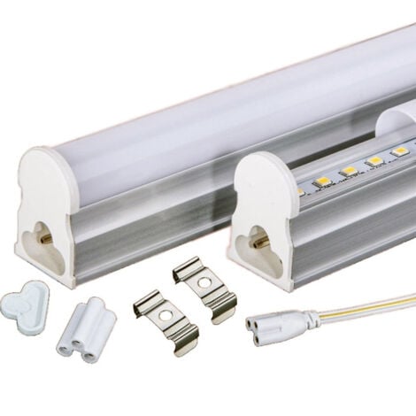 TrAdE Shop Traesio - Tubo T5 Neon Led 14 Watt 120 Cm 1200 Lmn Per Uso Interno Luce Bianca Plafoniera - -Bianco Freddo      -