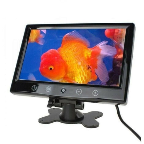 TrAdE Shop Traesio - Tv Televisore Monitor Lcd Digitale 10.1" Tft Led Hd Poggiatesta Sorveglianza Av -