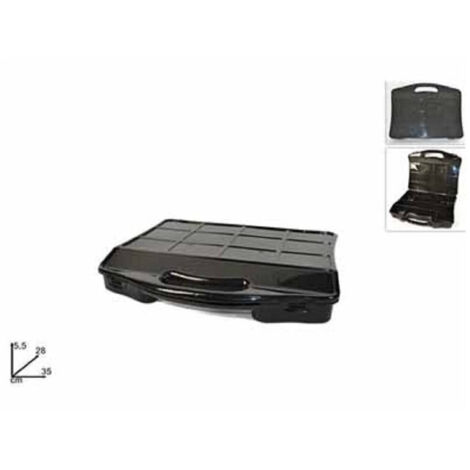 TrAdE Shop Traesio - Valigetta Portaminuterie 10 Scomparti In Plastica Multiuso Organizer Attrezzi -