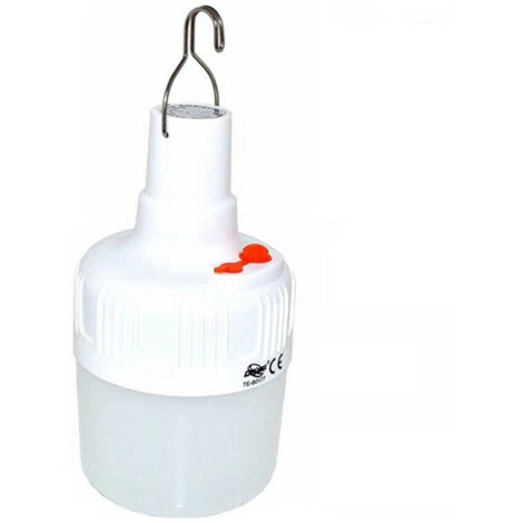 Trade Shop - Tragbare LED-Campinglaterne, Taschenlampe mit Haken, weißes Licht, Notfall, TE-B0177 -