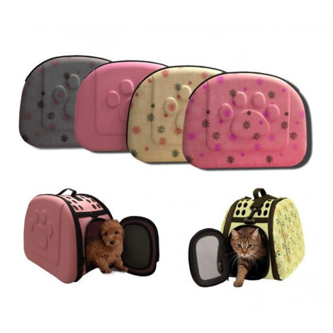 Trade Shop - Trasportino A Borsa Per Cani E Gatti Animali A Tracolla Portatile Richiudibile -