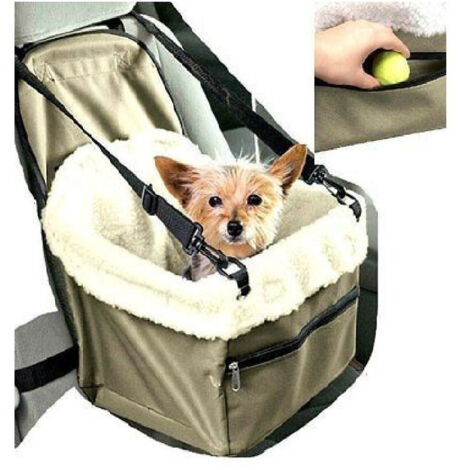 Trade Shop - TRASPORTINO SEDILE CUCCIA BY CAR PORTA CANI GATT ANIMALI CESTO CINTURA -