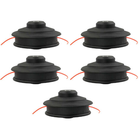 Trade-Shop Trimmerkopf / Fadenkopf / Mähkopf M10x1,25mm für Husqvarna 120 L, 132 LD, 132 RD, 345 RX, 343 R, 323 L, 324 LX / Rasentrimmer Motorsense - 5 Stück
