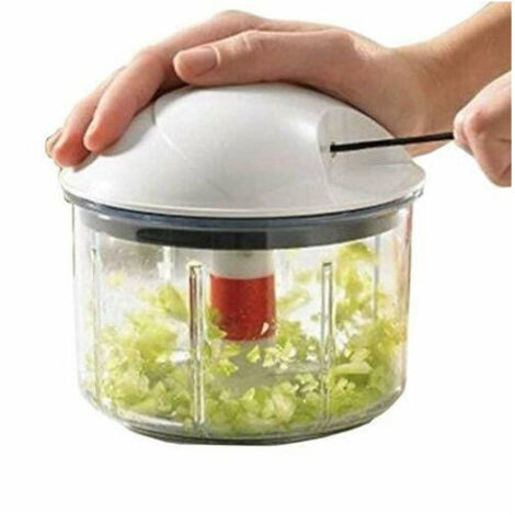 Trade Shop - Tritatutto Trita Tutto Frullatore Manuale Ultime Semplice Rapido Taglio Efficace -