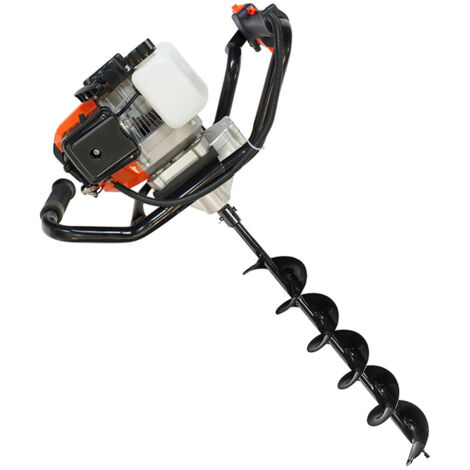 Trade Shop - TRIVELLA MOTOTRIVELLA 2 MANI TRIVELLATRICE IN SCOPPIO 52CC 2 MIT PUNTA DA 150 MM -