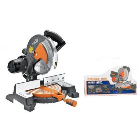 Trade Shop - Troncatrice Per Legno K10582 1800 Watt Con Piano Sega Circolare 255 Mm -