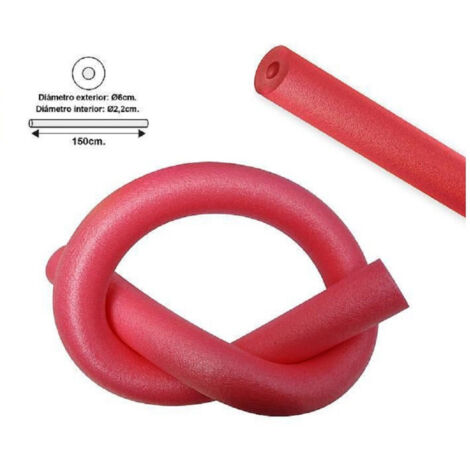 TRADE SHOP - Tubo Galleggiante Per Piscina ø 6x150 Cm Rosso Per Esercizi Giochi Acqua 062899r -