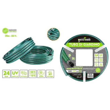 TRADE SHOP - Tubo Irrigazione Annaffia Giardino Piante Lava Pompa 20mt 66 Ft. ø3/4-19mm 57508 -
