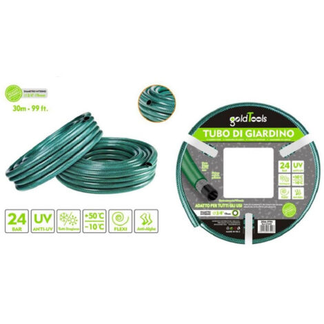 TRADE SHOP - Tubo Irrigazione Annaffia Giardino Piante Lava Pompa 30mt 99ft. ø 3/4-19mm 57509 -