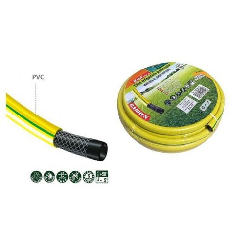 TUBO DA GIARDINO per irrigazione 4 strati tubo in gomma Ø3/4 MT.50  GARDENFLEX EUR 56,90 - PicClick IT