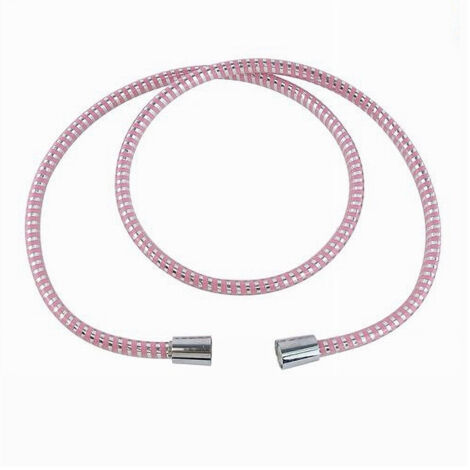 TRADE SHOP - Tubo Laccio Flessibile Doccia 2metri Laccio Pvc Rivestimento Rosa Ricambio 87295 -