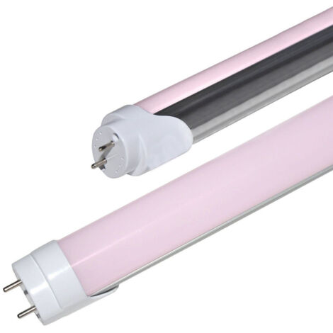 TRADE SHOP - Tubo Led Smd T8 Luce Rosa 120cm 18w Opaco Uso Alimentare Macelleria -