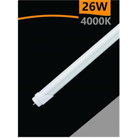 Trade Shop - Tubo Neon Led T8 Opaco 26 Watt Connessione Bilaterale Luce 4000k 6500k T8-26w-o -
