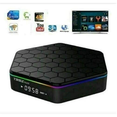 TRADE SHOP - Tv Box Android 9.0 T95z Plus 4gb Ram + 64gb Rom Q5 Youtube Smart Tv Cw487 -