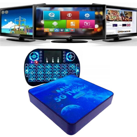 Trade Shop - Tv Box Q5gmini Ultra 6k Hd 4g Ram + 64g Wi-fi Android 10 Smart Tv Box Teclado -