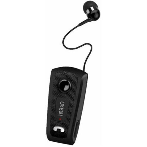 Trade Shop - UK-E20 BLUETOOTH-KOPFHÖRER CLIP-ON-KOPFHÖRER EINZIEHBARES KABEL SMARTPHONE -