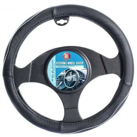Trade Shop - UNIVERSAL-AUTO-LENKRADBEZUG KUNSTLEDER AUTO-LENKRADBEZUG WOHNMOBIL 38 CM -