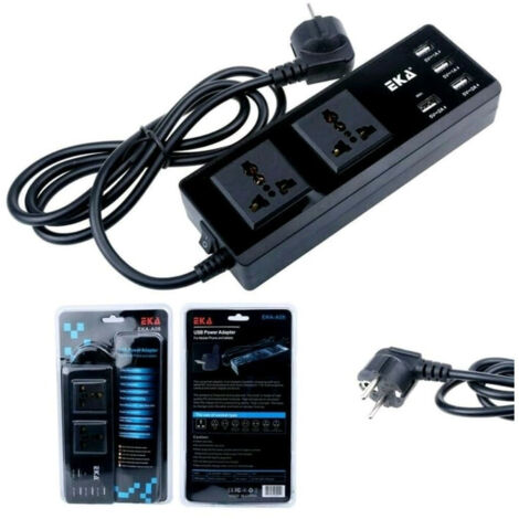 Trade Shop - UNIVERSAL USB ADAPTER FÜR SMARTPHONE TABELLET MIT 4 USB PORTS 2 CORRENT PREIS -