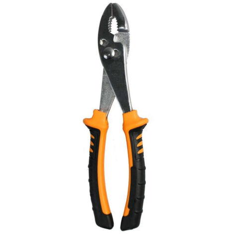 Trade Shop - UNIVERSALZANGE 10'' ERGONOMISCHER RUTSCHFESTGRIFF GEZAHNTE BACKE 26CM -