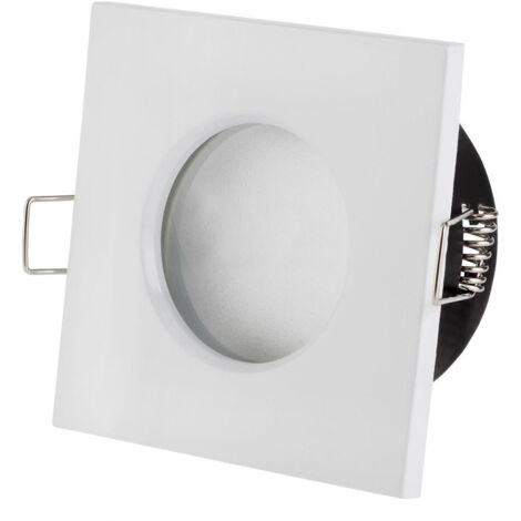Trade Shop - UNTERSTÜTZUNG FÜR EINBAULEUCHTEN LED-LAMPE MR16 PAR16 QUADRATISCH WEISS 75MM -