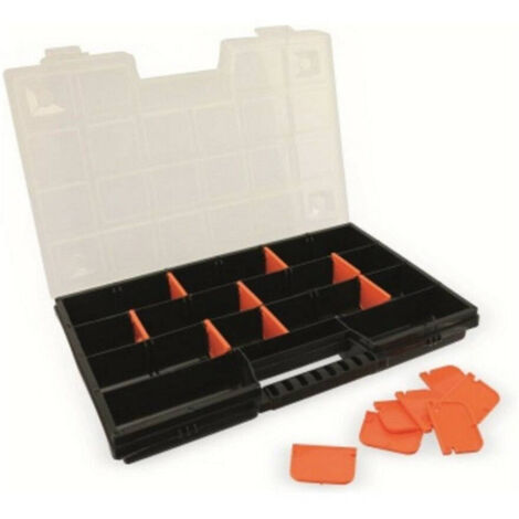 Trade Shop - UNTERTEILTER WERKZEUGKASTEN FÜR EISENWAREN 28,5 X 19 X 3,5 CM -