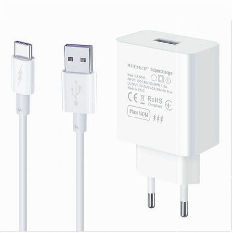 Trade Shop - USB-BATTERIE-LADEGERÄT-KIT TYP-C 40W SUPERCHARGE SMARTPHONE CA-S045 -