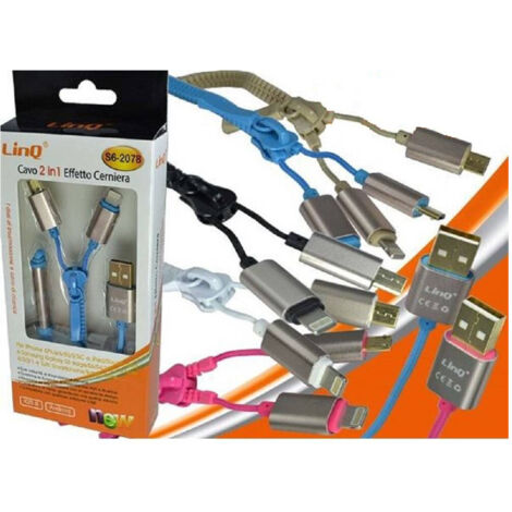Trade Shop - Usb S6-2078 2in1 Efecto Micro Usb -