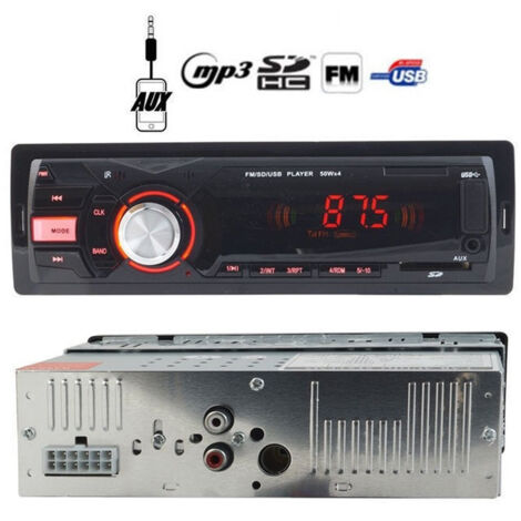 Trade Shop - USB SD AUX DEH-4101 1 DIN MIT LCD DISPLAY MP3 50WX4 -