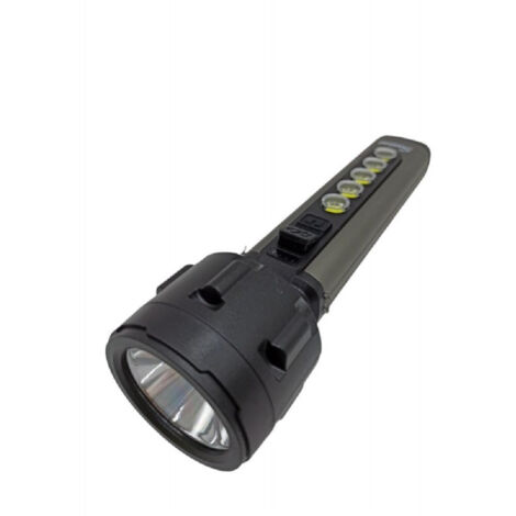 Trade Shop - USB WIEDERAUFLADBARE LED TASCHENLAMPE 5W+5 COB LICHT CAMPING RADFAHREN WANDERN Q-LED67 -