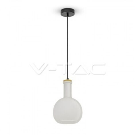 Trade Shop - V-tac Vt-7205 Sospensiones En Vetro Con Portalampada E27 -