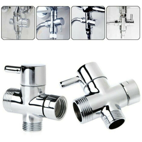 TRADE SHOP - Valvola Deviatrice Deviatore 3 Vie Rubinetto Ricambio Doccia 1/2" 3/4" 79352 -