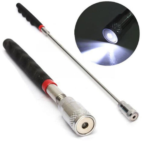 Trade Shop - Varilla Telescópica Con Imán Led Led Imán De Colección De Objetos Extensibles 10lb -