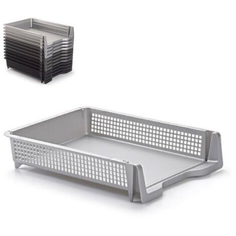 Trade Shop - Vaschetta Portadocumenti Per Ufficio Colori Assortiti Ripiano Organizzazione -