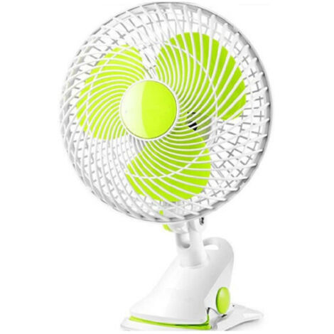 TRADE SHOP - Ventilatore Da Tavolo A Clip 3 Ventole Silenzioso 180mm Estate Ufficio Casa -