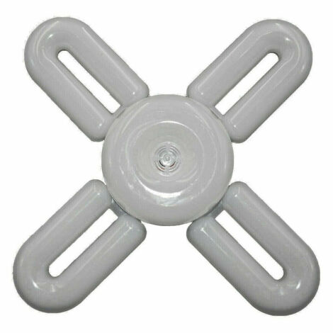Trade Shop - VERFORMBARE KRONLEUCHTERLAMPE LED-LAMPE 60W 6500K 4-FACH WEISS E27 CCL-4+1 -