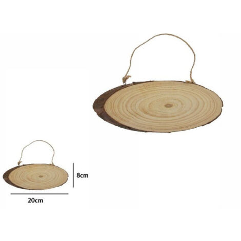 Trade Shop - VERFÜGBAR NATURALER LEGNO BASE TRONCO DECORATIVE ORKENNUNG ZUR GENEHMIGUNG 20X8 CM 72102 -