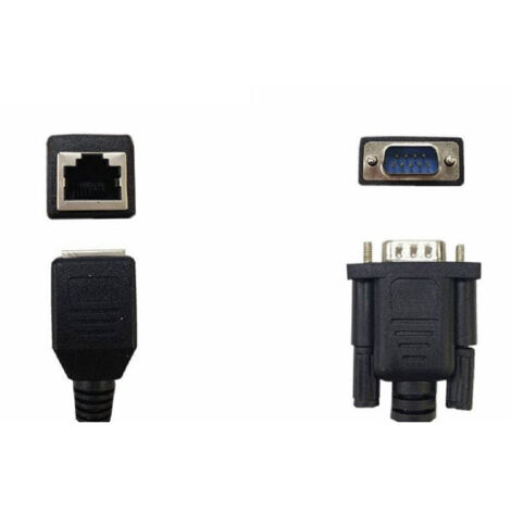 Trade Shop - VGA-Stecker auf RJ45-Buchse, LAN-Netzwerkanschluss-Adapterkabel, 15 cm, DB945 -