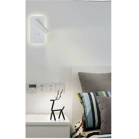 Trade Shop - WANDLEUCHTE 6W DOPPELTE LICHTQUELLE LED COB SMD LICHT 6500K 3000K 4000K E20 -