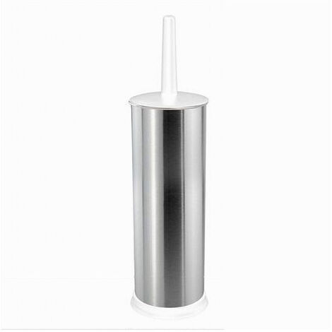 Trade Shop - WC-Bürstenhalter Bürstenhalter Badezimmer WC Toilette Metall mit weißer Toilettenbürste 69444 -