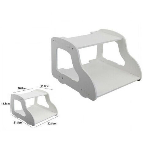 Trade Shop - WEISSES HOLZREGAL 22,5 X 21,5 X 14,8 CM WOHNMÖBEL REGALE KINDERZIMMER 70205 -