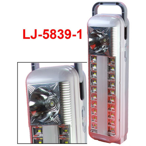 Trade Shop - WIEDERAUFLADBARE NOTLAMPE MIT 20 SMD LED NEON 14 SMD 1 LED TASCHENLAMPE -