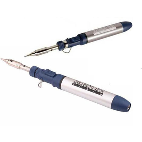 Trade Shop - Wiederaufladbare professionelle Gas Taschenlampe 3 in 1 Laptop -