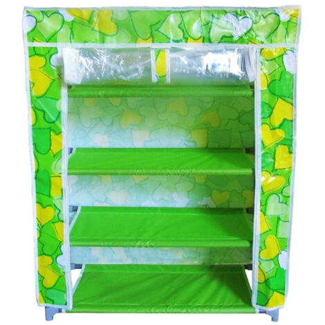 Trade Shop - Zapatero Ahorrador De Espacio Con 6 Estantes 106x60x30 In Zapatero De Tela Impermeable -