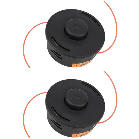 Trade-Shop Zweifaden-Mähkopf / Trimmerkopf M10 Linksgewinde für Stihl FS55, FS56, FS70, FS89, FS91, FS111, FS94, FS131, FS240 C-E Benzin-Motorsense - 2 Stück